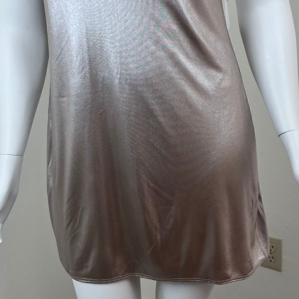 Bailey 44 Women Size L Director Cut Gold Matallic Shift Pullover Mini NEW Dress - Picture 4 of 17